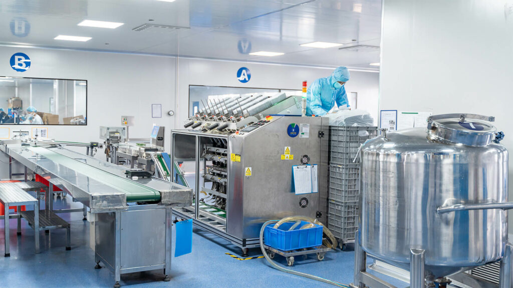 Automated production line supporting private label fragrance projects