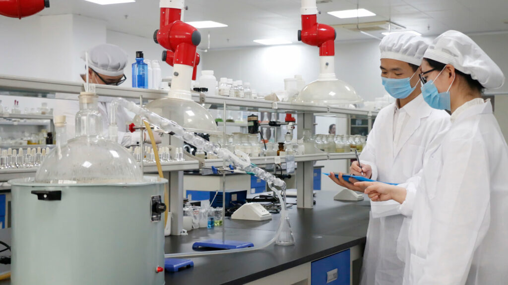 Perfume quality control lab for private label fragrance inspection