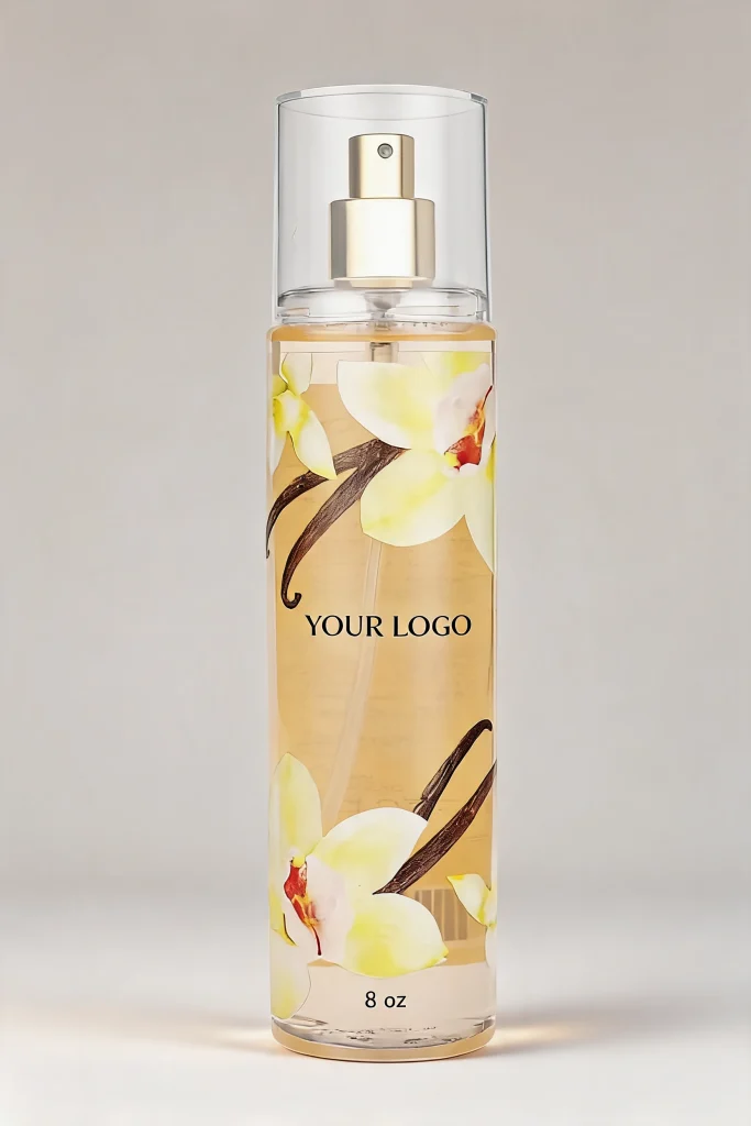 236 ml PET Fresh Whipped Vanilla Body Mist Development Reference reference development direction